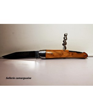 Couteau Alsacien 10 cm + tire bouchon, Olivier