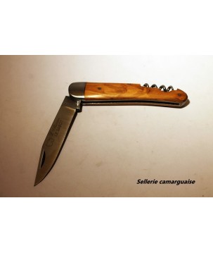 Couteau Alsacien 10 cm + tire bouchion, Olivier