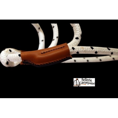 Coussane Camargue, finition cuir