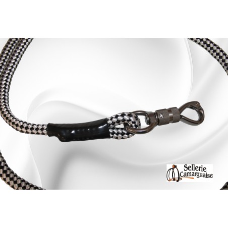 Longe mousqueton de sécurité inox