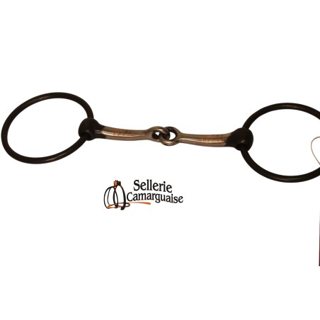 Mors de filet acier Insert cuivre