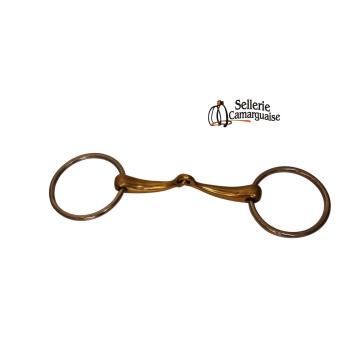 Mors de filet embouchure cuivre