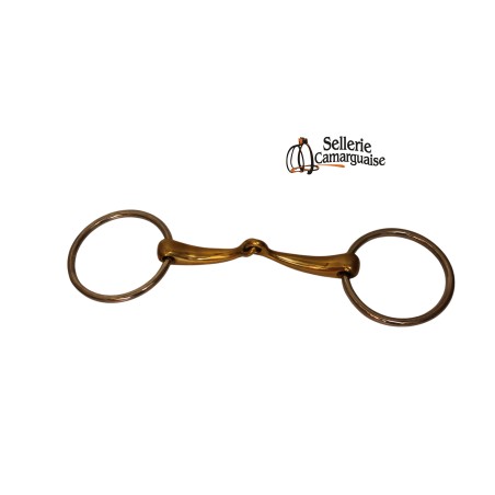 Mors de filet embouchure cuivre