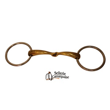 Mors de filet embouchure cuivre