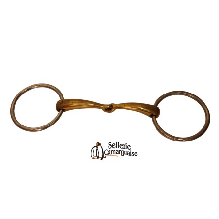 Mors de filet embouchure cuivre