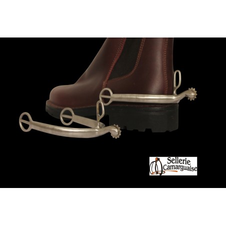 Eperons Camargue inox à passant