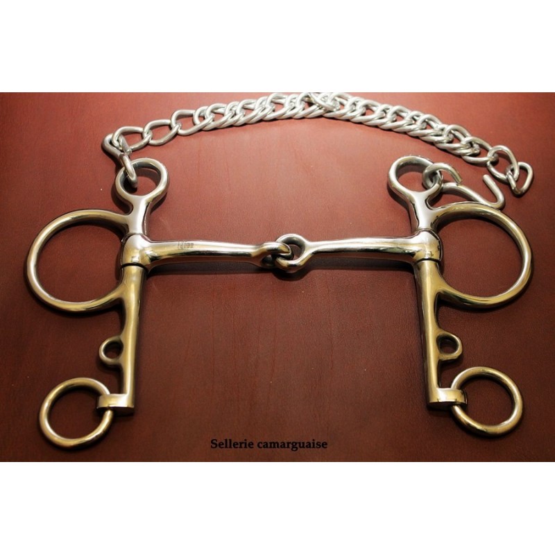 Mors Pelham brisé inox